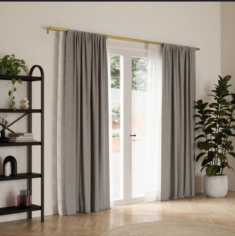 Umbra Cappa Drapery Solutions Steel Adjustable Double Curtain Rod